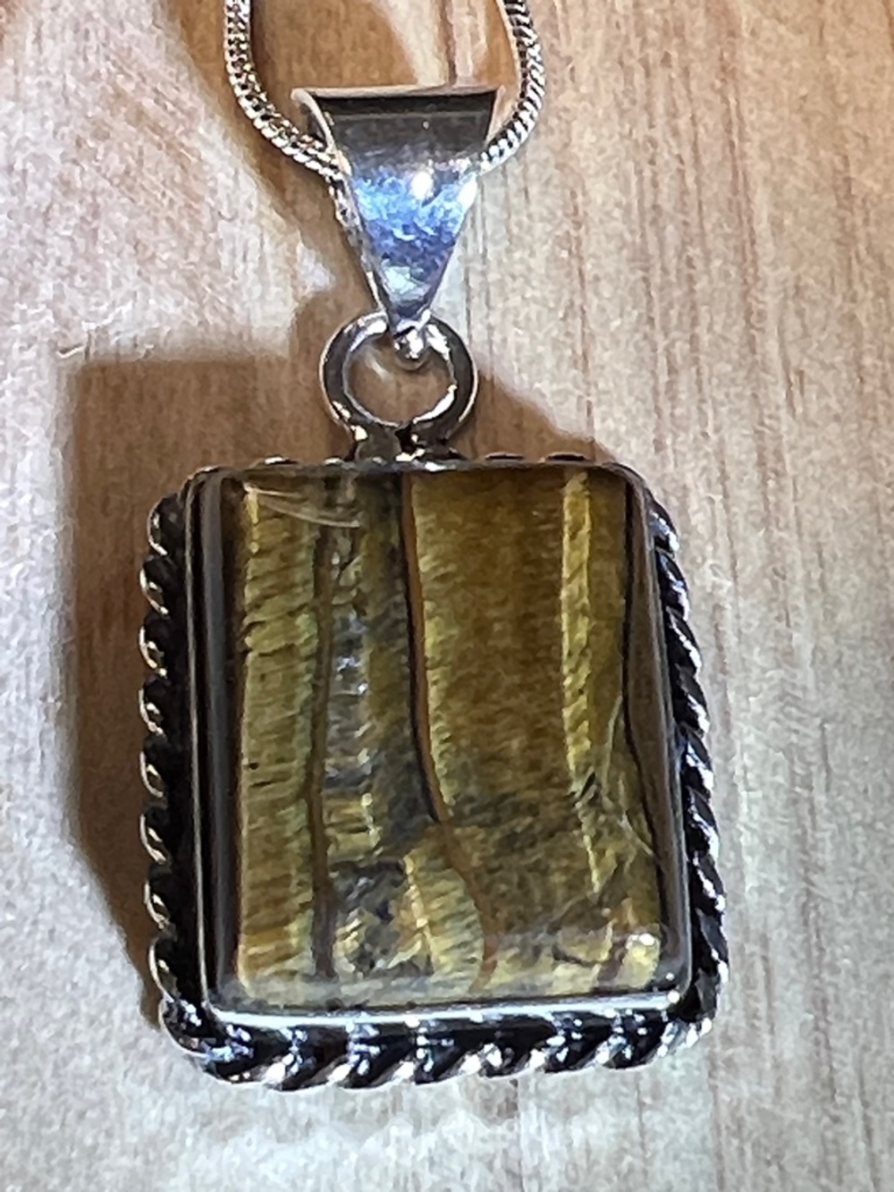 Tiger's Eye Pendant Necklace